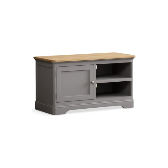 Bridstow Oak and Light Grey Painted Small TV Cabinet Occasionals Bridstow