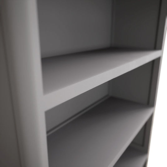 Bridstow Oak and Light Grey Painted Tall Bookcase Storage Bridstow