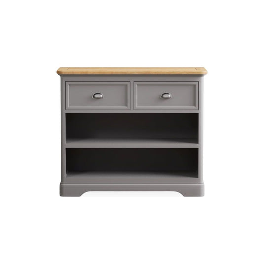 Bridstow Oak and Light Grey Painted Storage Console Table Occasionals Bridstow