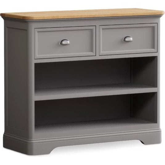 Bridstow Oak and Light Grey Painted Storage Console Table Occasionals Bridstow