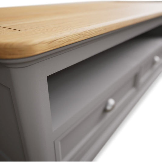 Bridstow Oak and Light Grey Painted 4 Drawer Coffee Table Occasionals Bridstow