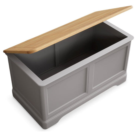 Bridstow Oak and Light Grey Painted Blanket Box Storage Bridstow