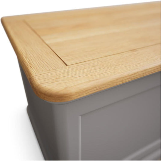 Bridstow Oak and Light Grey Painted Blanket Box Storage Bridstow