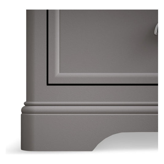 Bridstow Oak and Light Grey Painted Double Wardrobe Storage Bridstow