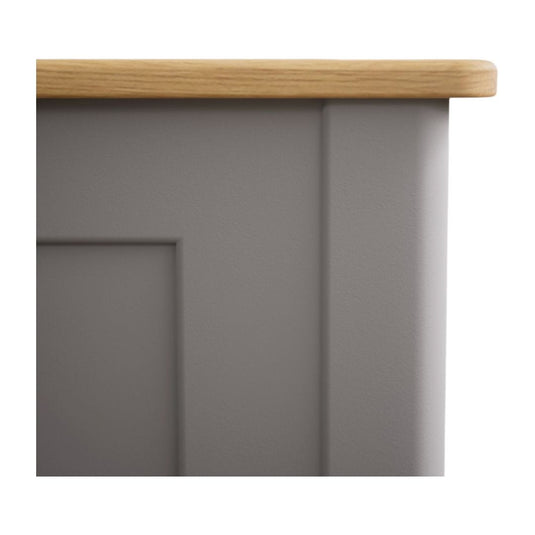 Bridstow Oak and Light Grey Painted Double Bed Beds Bridstow