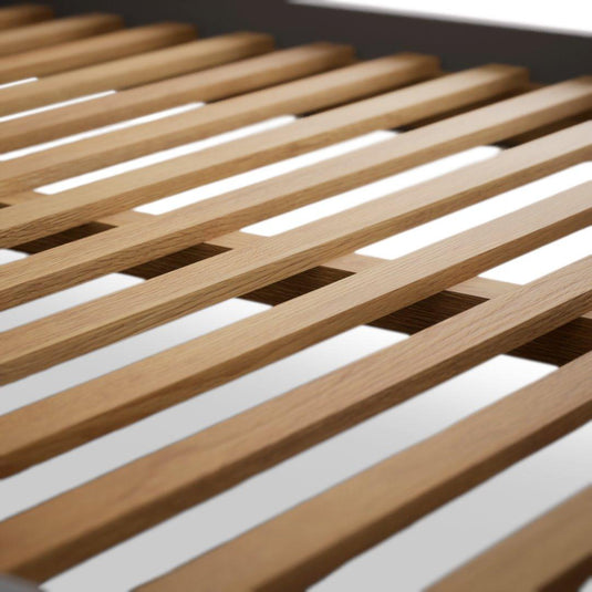 Bridstow Oak and Light Grey Painted Double Bed Beds Bridstow