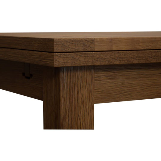 Extending Romney 140cm Rustic Solid Oak Dining Table