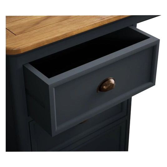 Ashton Oak and Blue Painted Dressing Table Set