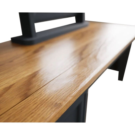 Ashton Oak and Blue Painted Dressing Table Set