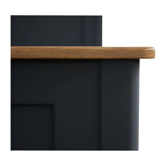 Ashton Oak and Blue Painted Double Bed