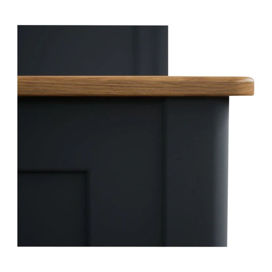 Ashton Oak and Blue Painted Kingsize Bed