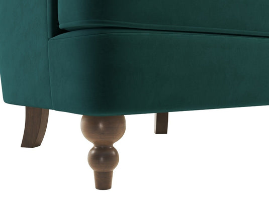 Richmond Green Velvet Accent Chair