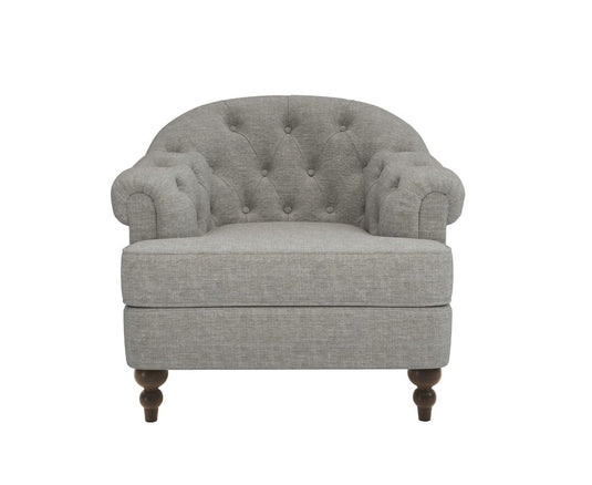 Richmond Grey Linen Accent Chair