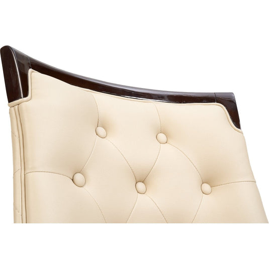 Francesca Cream Faux Leather Dining Chairs Dining Chairs Francesca