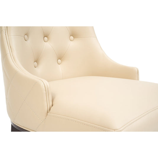 Francesca Cream Faux Leather Dining Chairs Dining Chairs Francesca