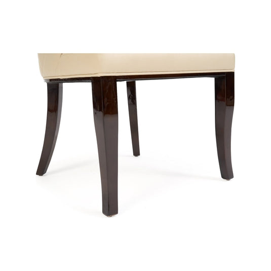 Francesca Cream Faux Leather Dining Chairs Dining Chairs Francesca