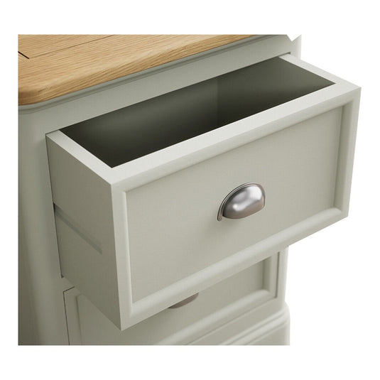 Ashton Soft Green Painted 2 Drawer Bedside Chest