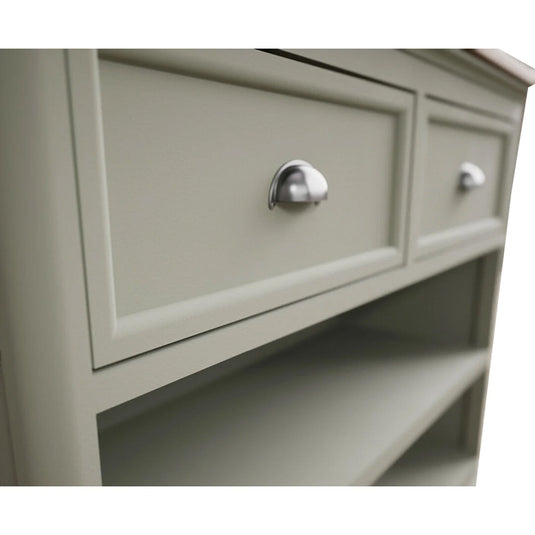 Ashton Soft Green Painted Storage Console Table