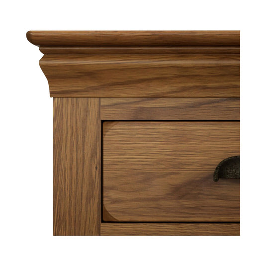 Hulbury Rustic Solid Oak 2 Over 3 Chest of Drawers