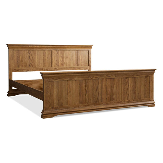 Hulbury Rustic Solid Oak Super King-Size Bed
