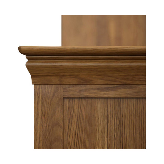 Hulbury Rustic Solid Oak Super King-Size Bed