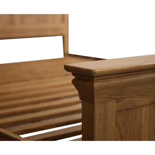 Hulbury Rustic Solid Oak Super King-Size Bed