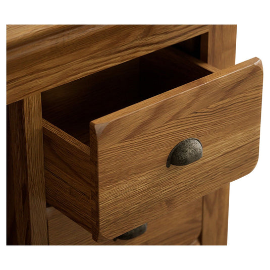 Hulbury Rustic Solid Oak Hallway Sideboard