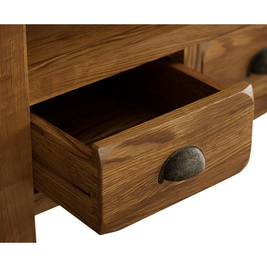 Hulbury Rustic Solid Oak Small Dresser
