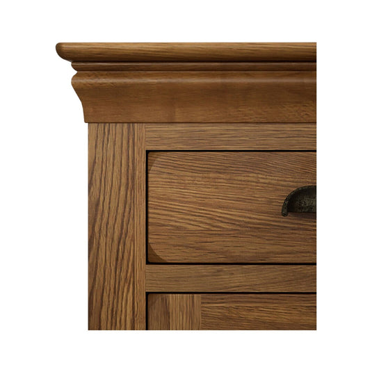 Hulbury Rustic Solid Oak Large Sideboard