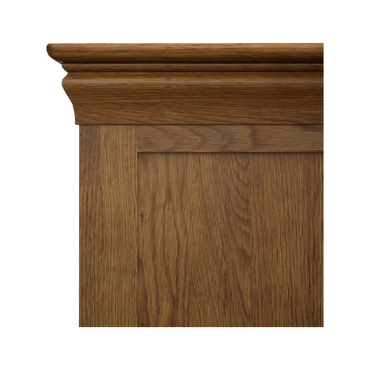 Hulbury Rustic Solid Oak Blanket Box