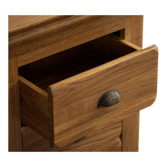 Hulbury Rustic Solid Oak Dressing Table