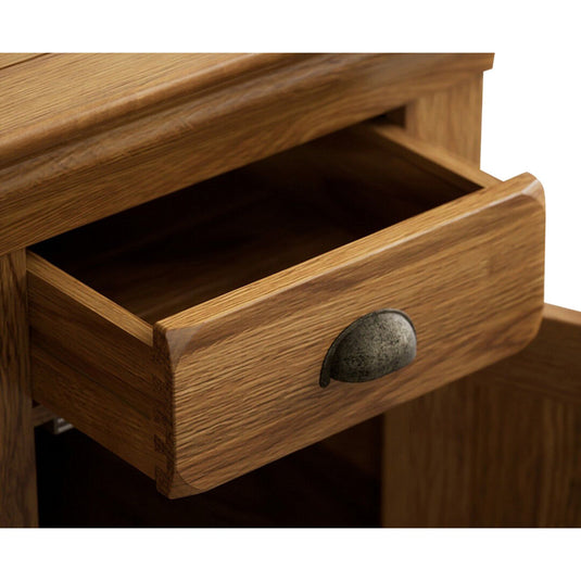 Hulbury Rustic Solid Oak Desk