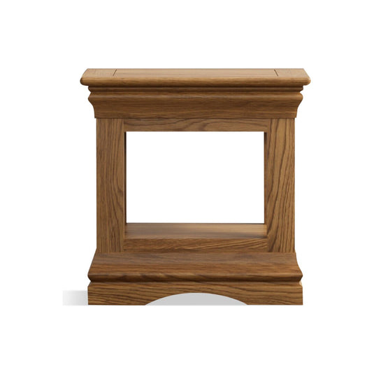 Hulbury Rustic Solid Oak Lamp Table