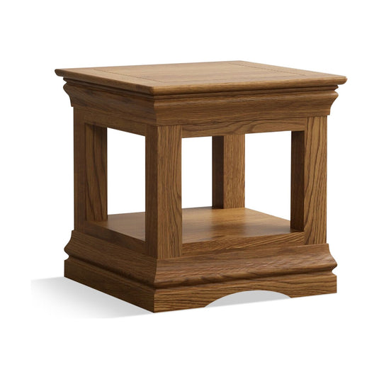 Hulbury Rustic Solid Oak Lamp Table