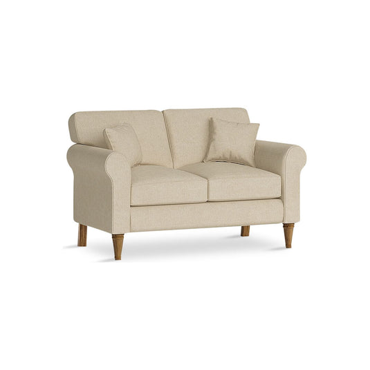 Devonshire Cream Fabric Two Seater Sofa
