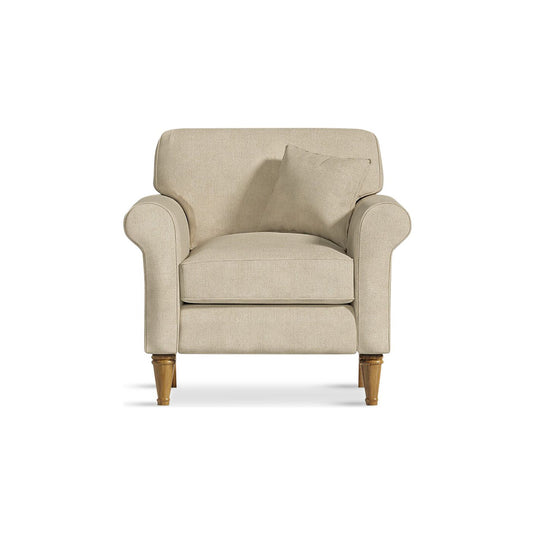Devonshire Cream Fabric Armchair