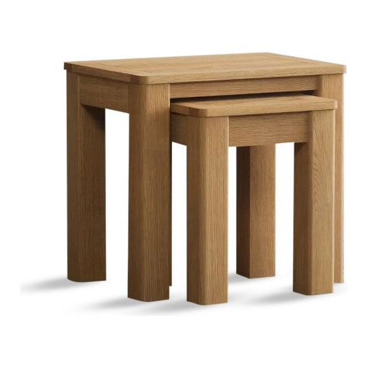 Walsham Solid Oak Nest Of Tables