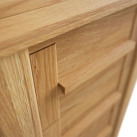 Walsham Solid Oak 5 Drawer Tallboy