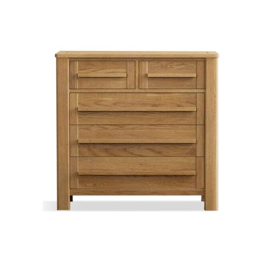 Walsham Solid Oak 2 Over 3 Chest of drawers