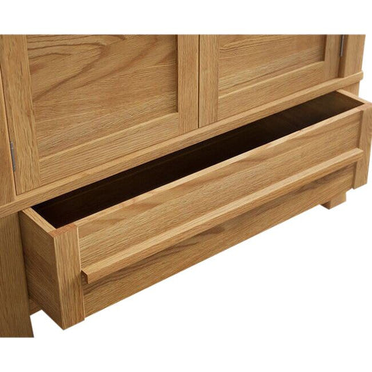 Walsham Solid Oak Double Wardrobe