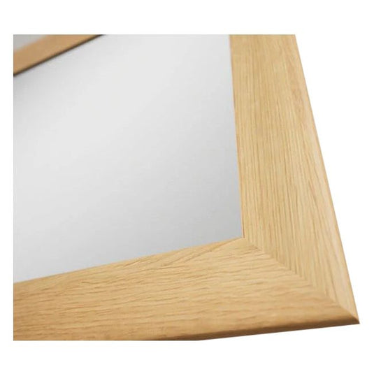 Natural Solid Oak 90cm Mirror