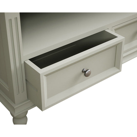 Phillipe Oak and Soft Green Painted Small TV Cabinet