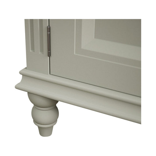 Phillipe Oak and Soft Green Painted Large TV Cabinet