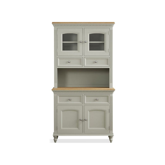 Phillipe Oak and Soft Green Painted Small Dresser