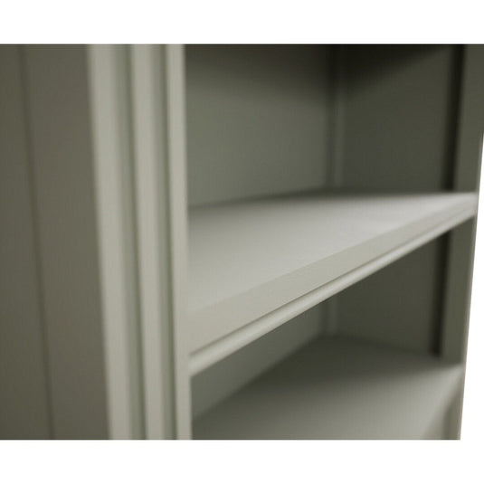 Phillipe Oak and Soft Green Painted Low Bookcase