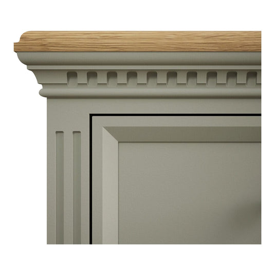 Phillipe Oak and Soft Green Painted 6 Drawer Extra Large Coffee Table
