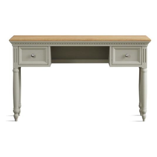 Phillipe Oak and Soft Green Painted Dressing Table Set