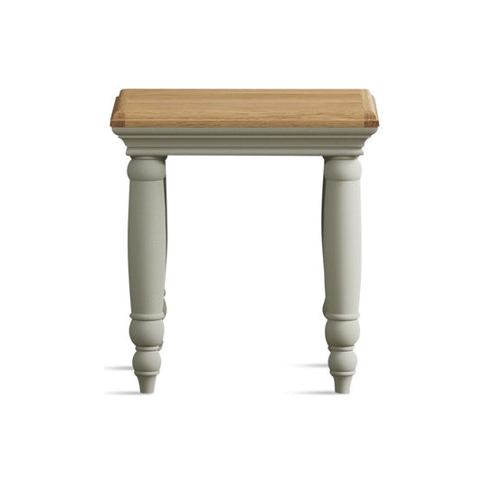 Phillipe Oak and Soft Green Painted Dressing Table Set