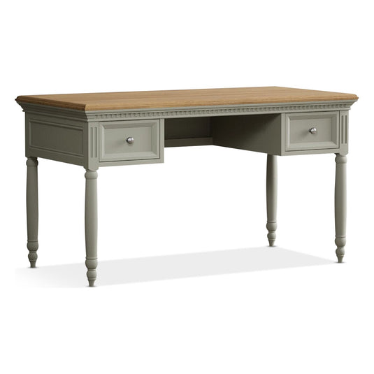 Phillipe Oak and Soft Green Painted Dressing Table