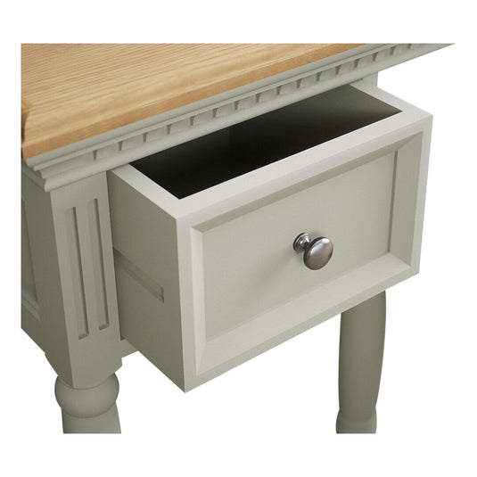 Phillipe Oak and Soft Green Painted Dressing Table